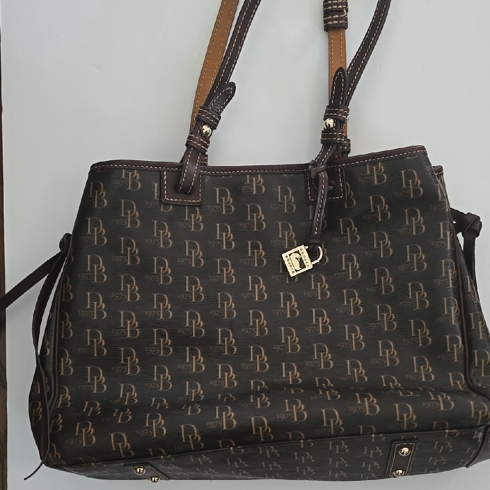 Dooney & Bourke Brown Monogram Tote Bag